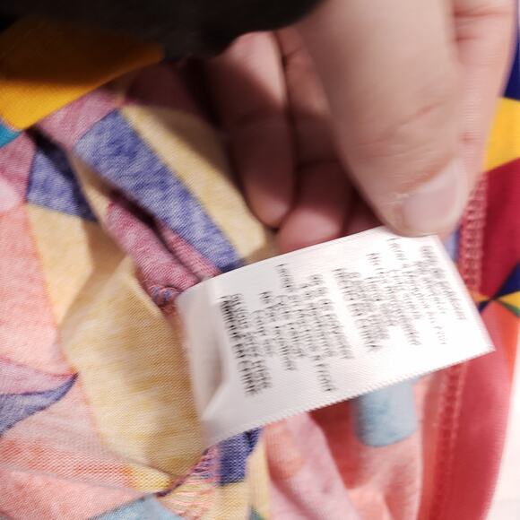 Lularoe Julia Raglan Bodycon Dress Short Sleeve Size XXS Print Knee Length NWT - Picture 7 of 13